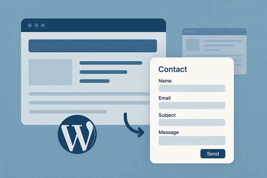 워드프레스 문의 폼을 모든 페이지 하단에 표시하는 방법