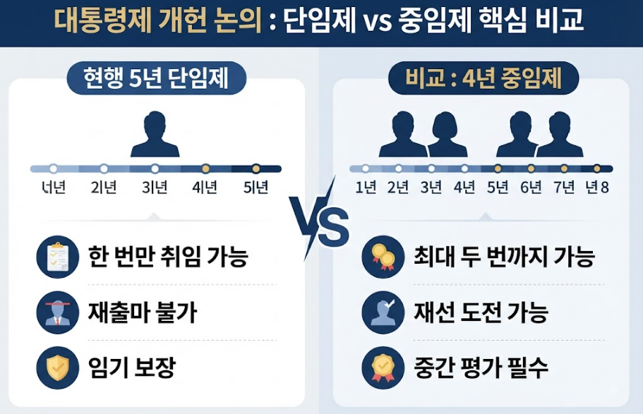 대통령 4년 중임제