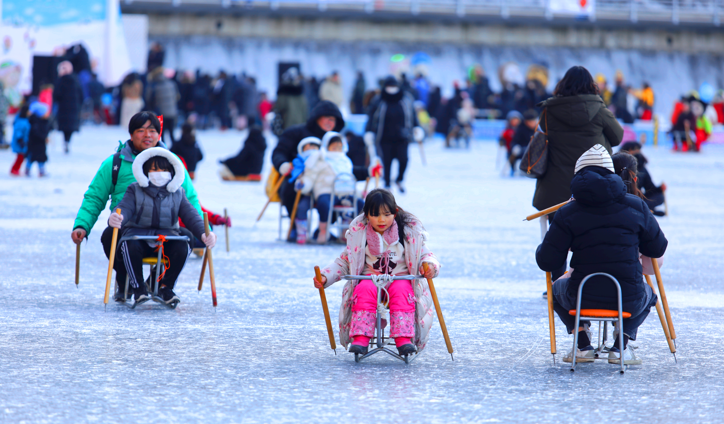 안동 암산 얼음축제