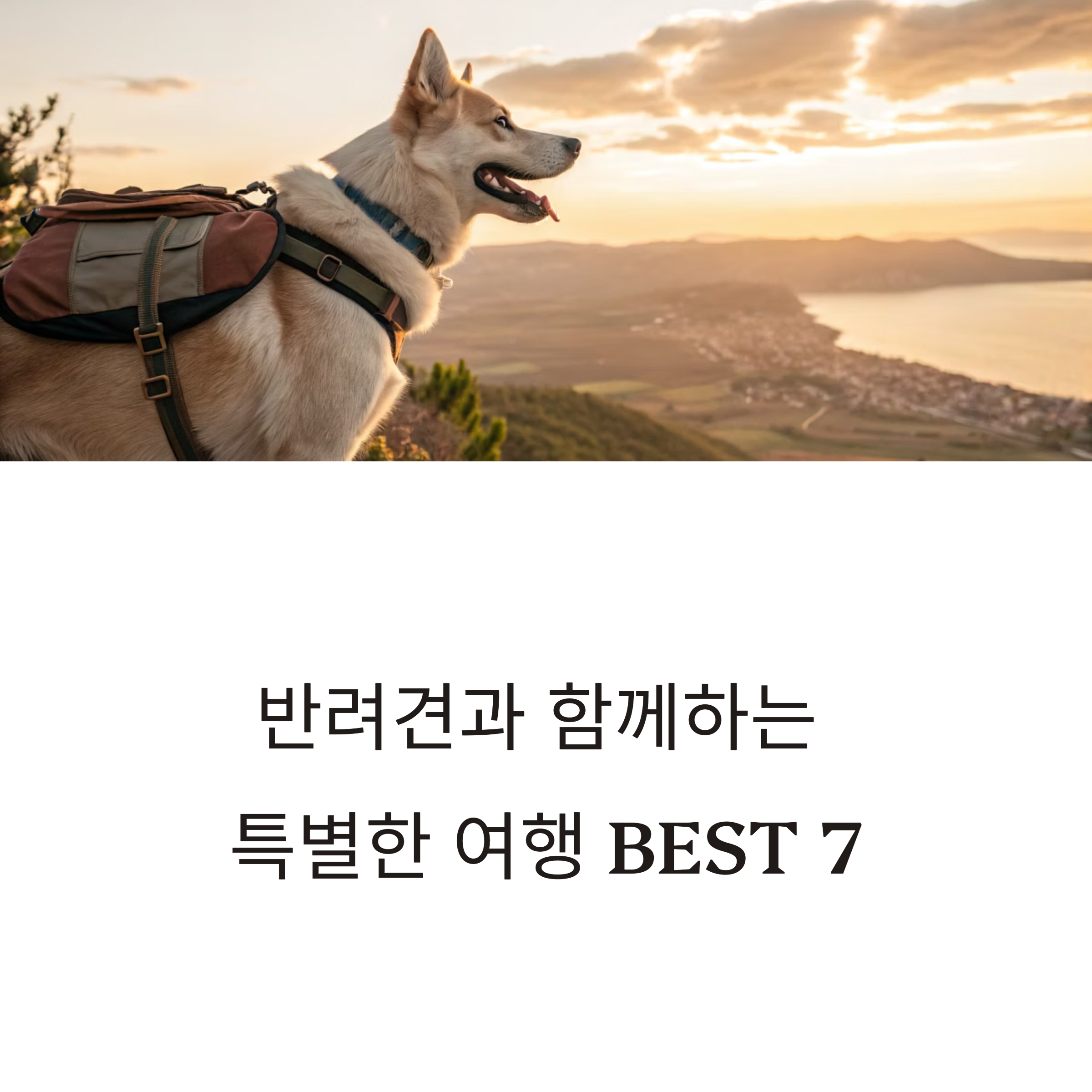 반려견 동반 가능한 국내 여행지