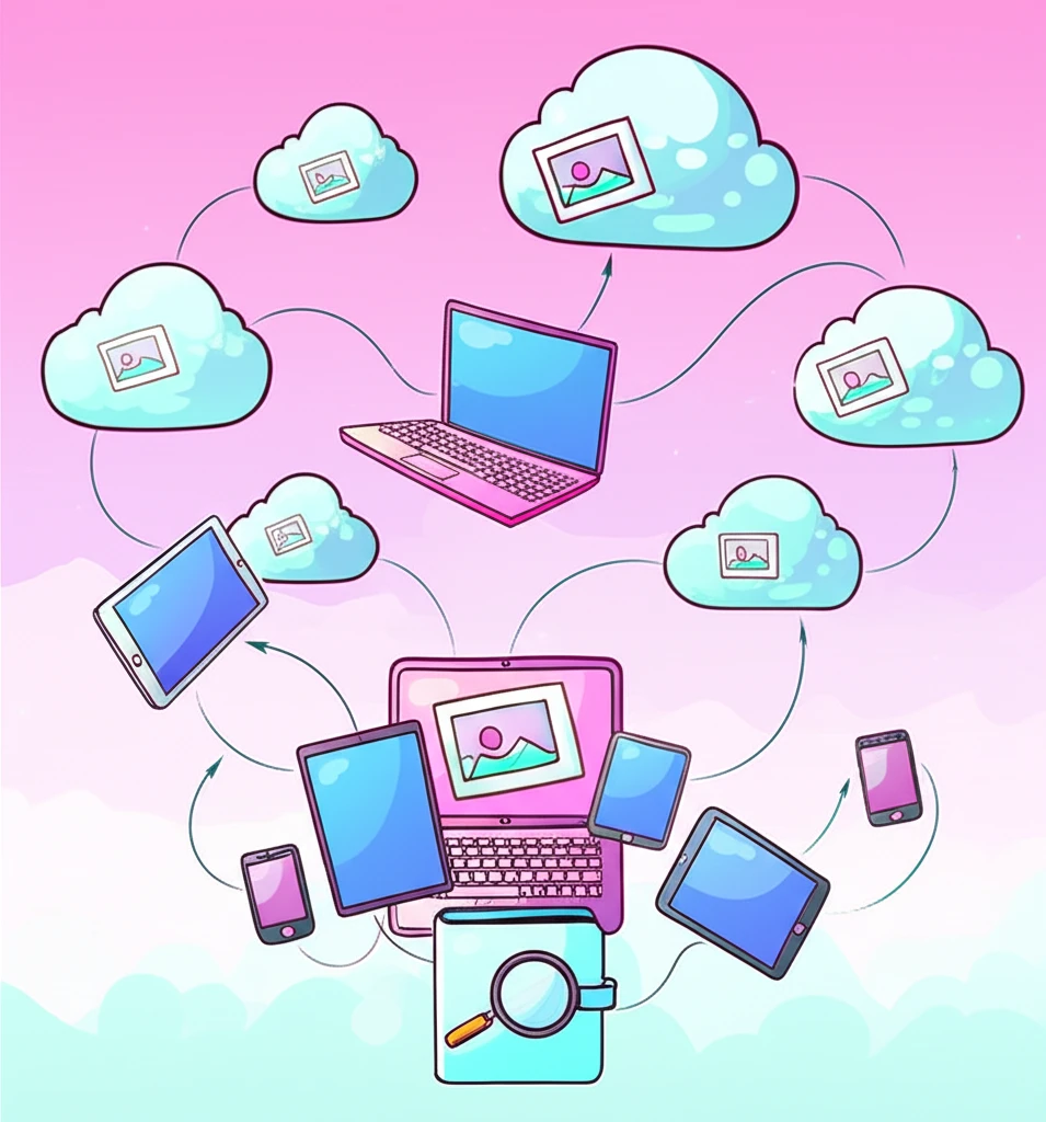 클라우드 서비스, 폰 사진 정리의 정..