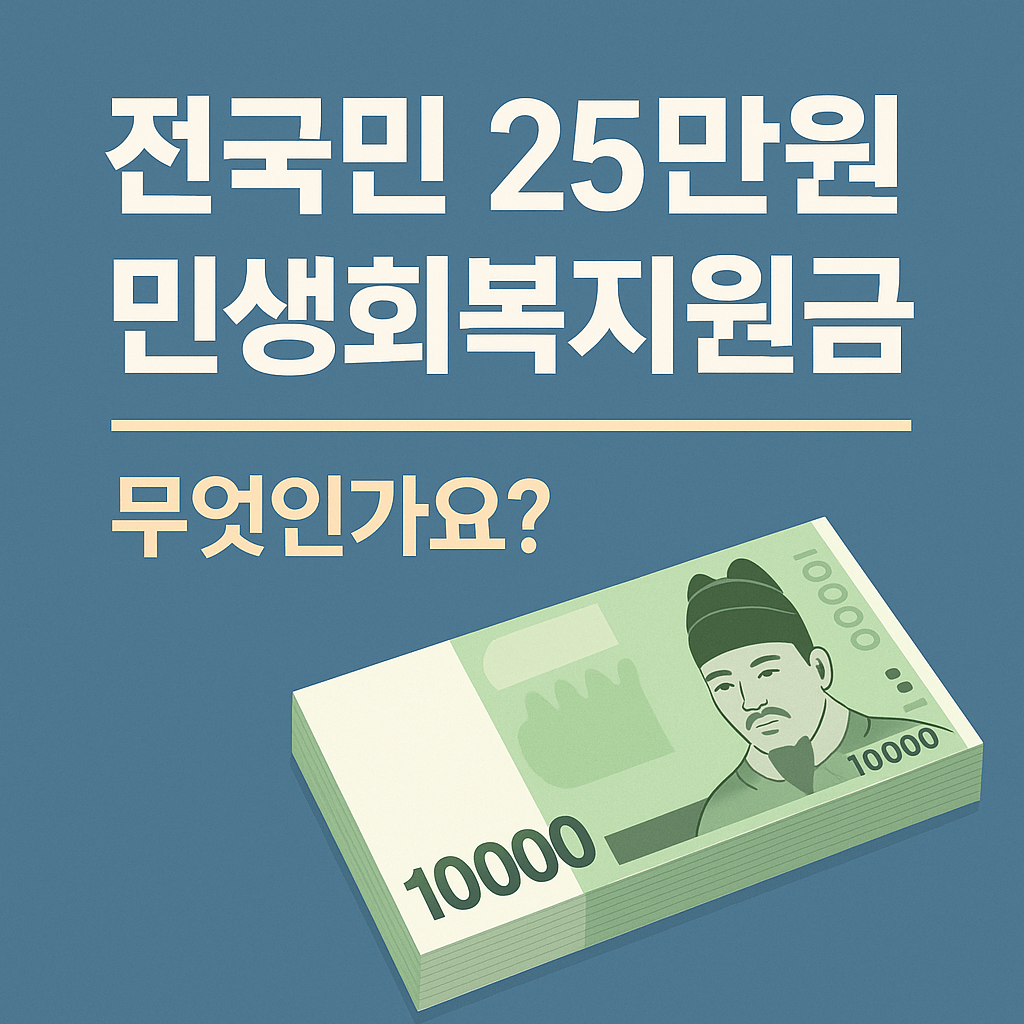 전국민 25만원 민생회복지원금, 신청조건·지급일정·신청방법