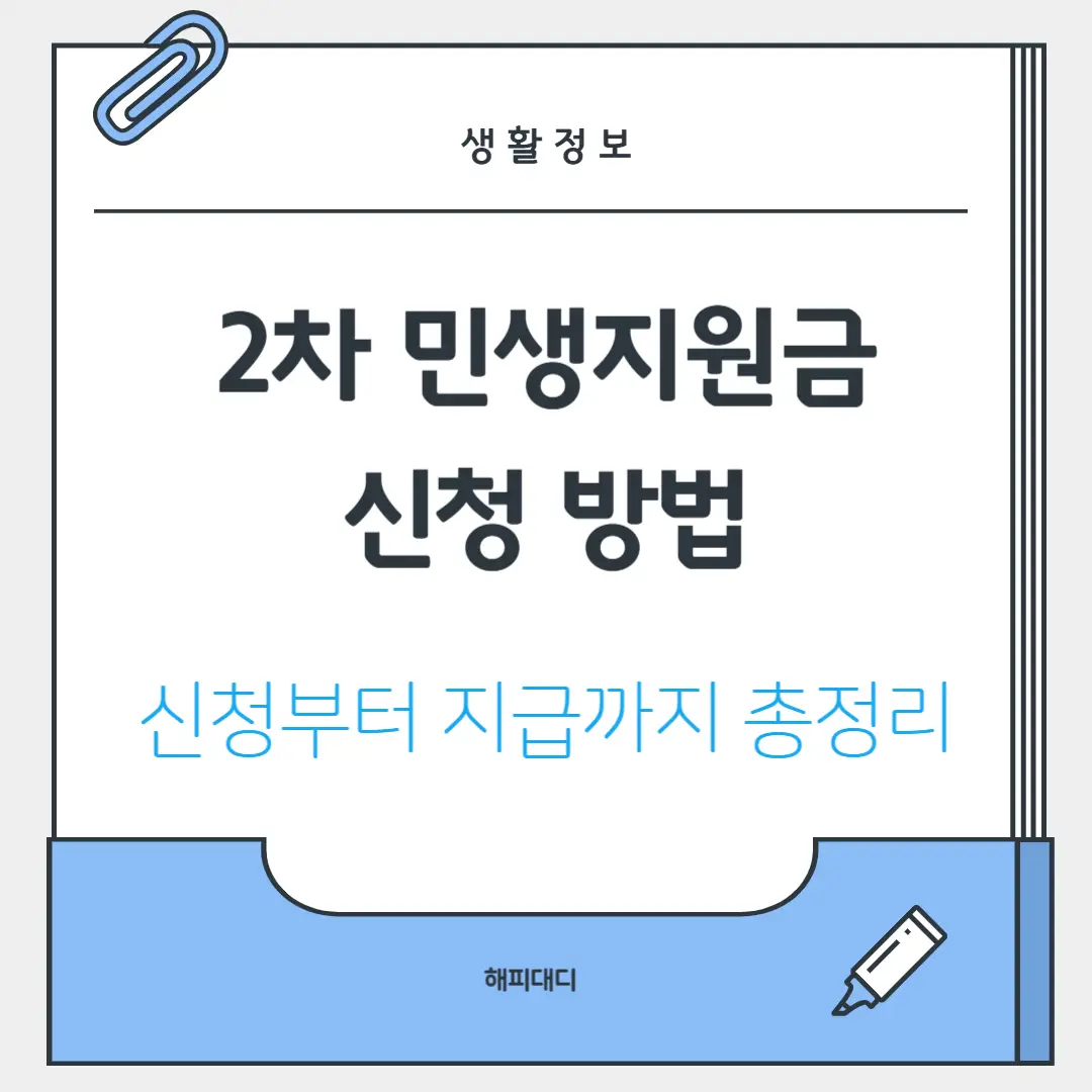 2차민생지원금신청방법
