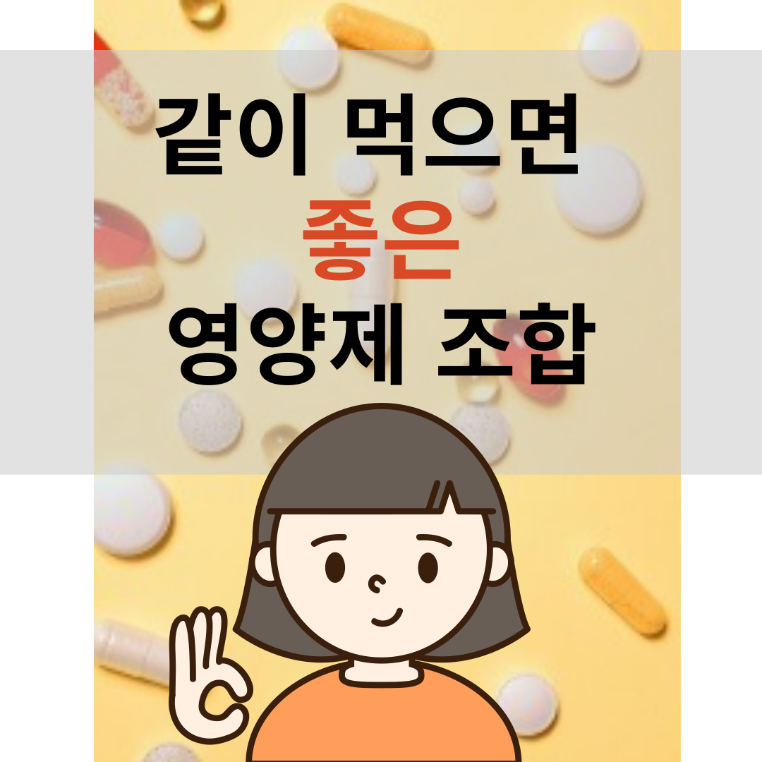 같이 먹으면 좋은 영양제 조합