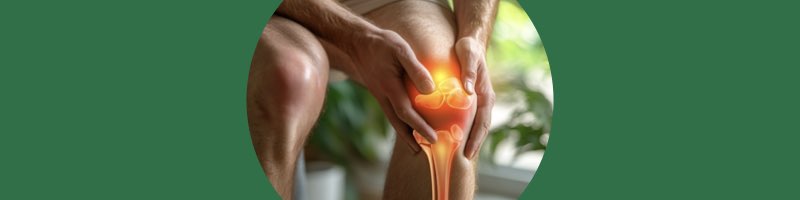 무릎 통증으로 무릎을 부여잡고 괴로워하는 사람의 모습, 스본스도