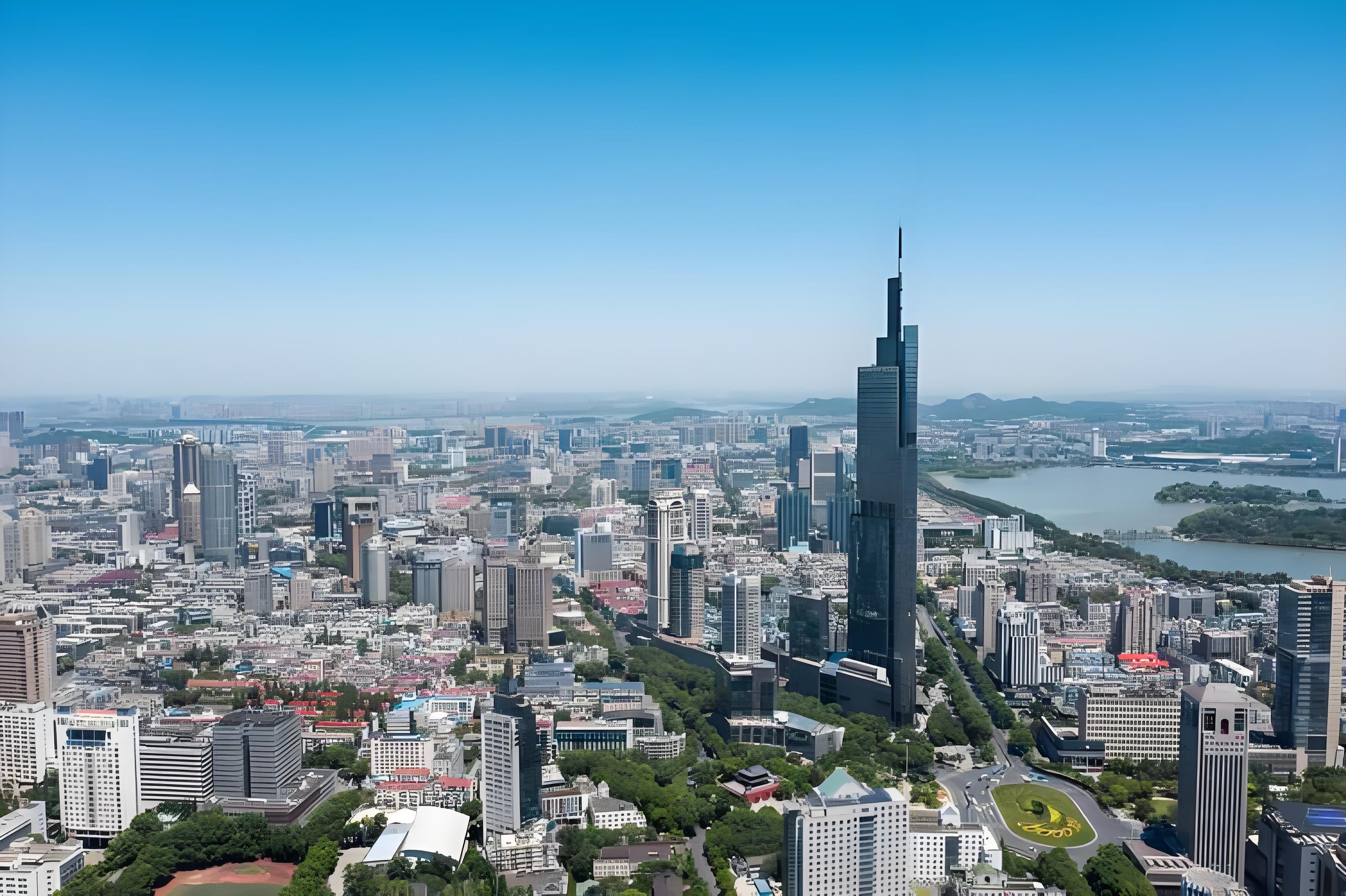 중국 남경의 도시 사진