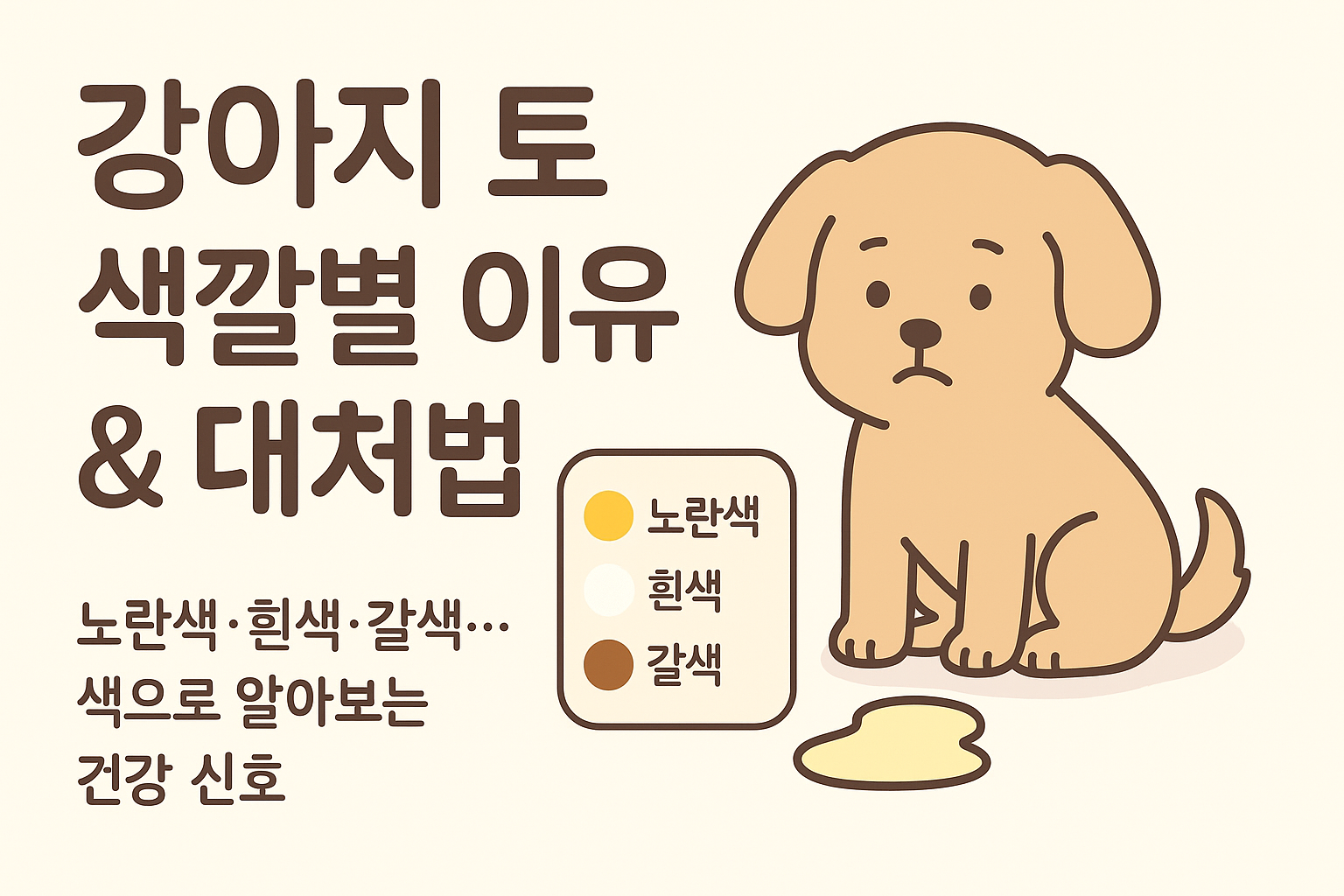 강아지 토 색깔별 이유 (1)