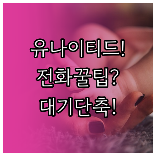 유나이티드항공 고객센터 전화 대기 시..