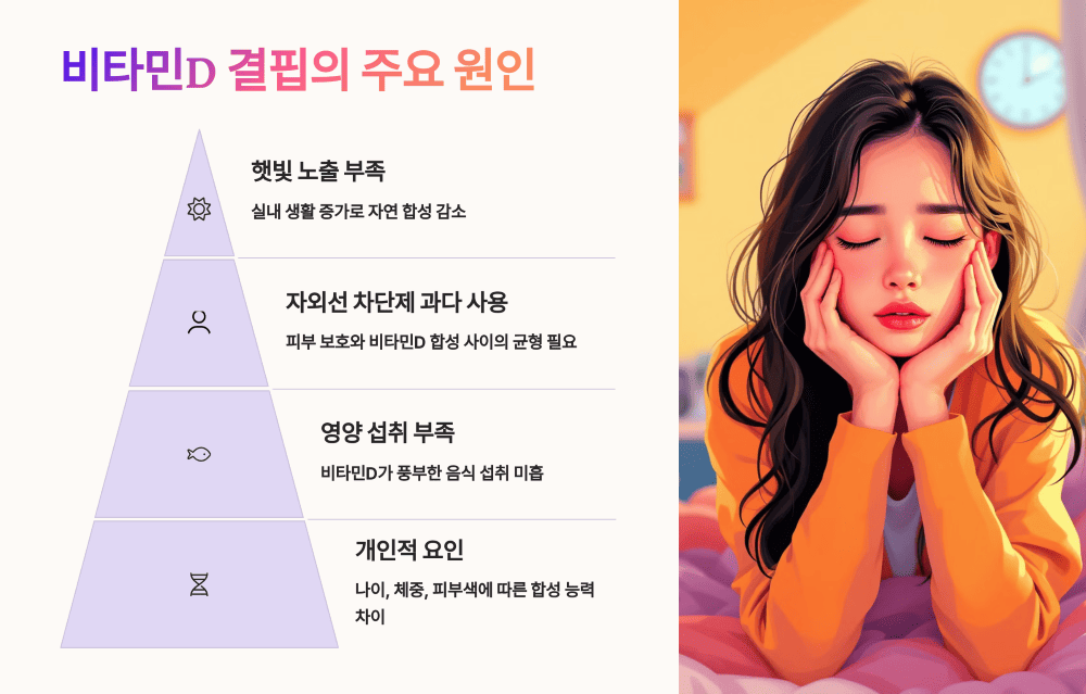 비타민D 결핍의 주요 원인