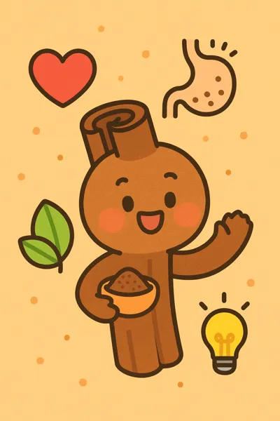 따뜻한 계피가루 모습