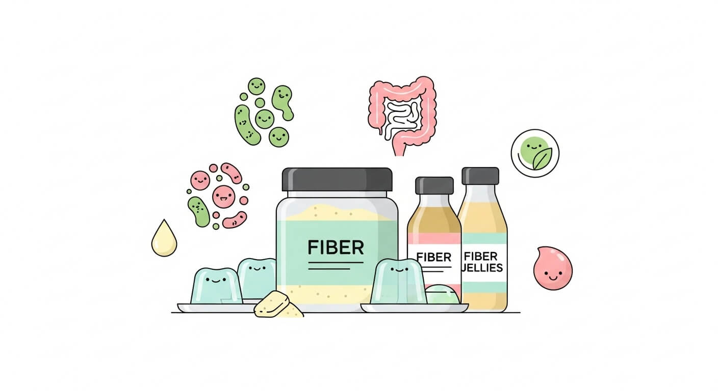 시중 식이섬유 제품과 변비 개선 효과 (장)