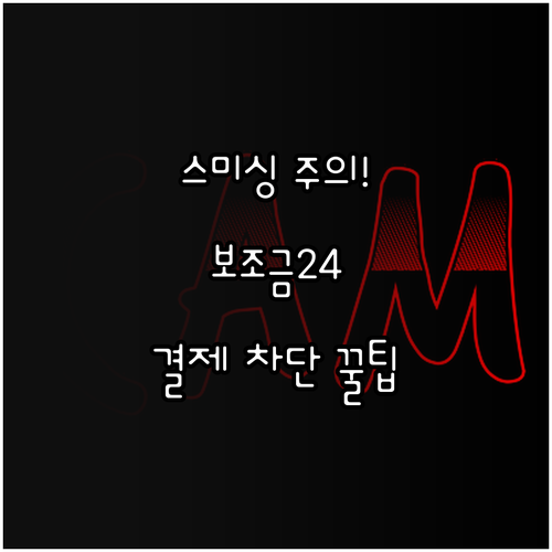 보조금24 스미싱 피해 신고부터 금융..