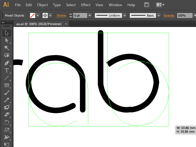 일러스트 선택툴 크기 조절