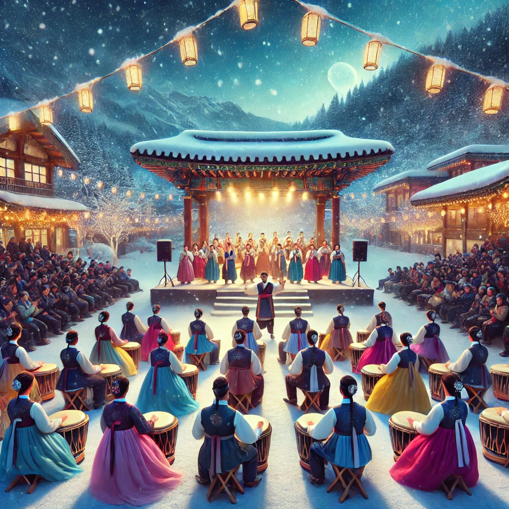 평창 송어축제 그림