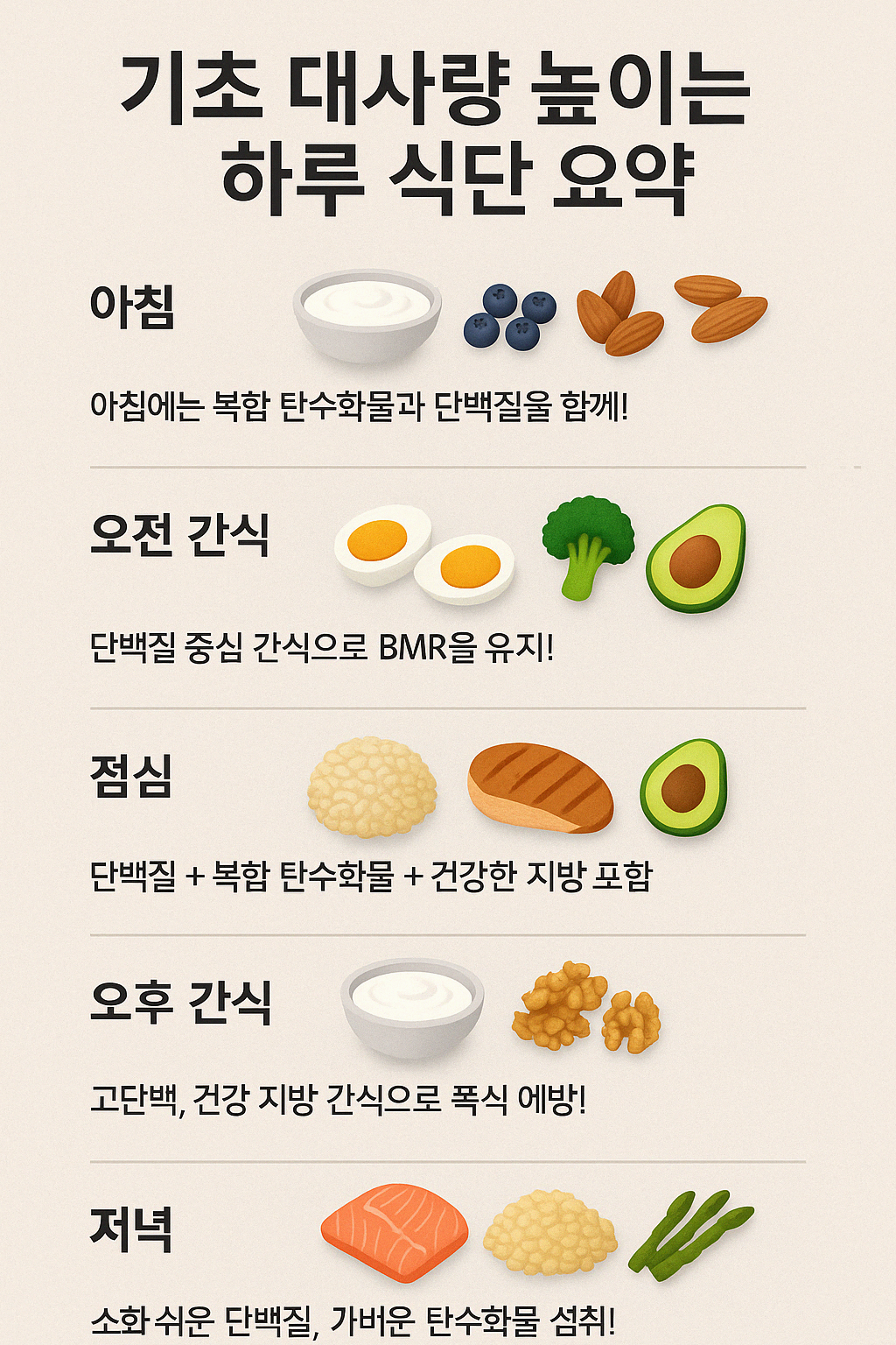 기초 대사량 높이는 생활 습관: 체중 관리의 시작