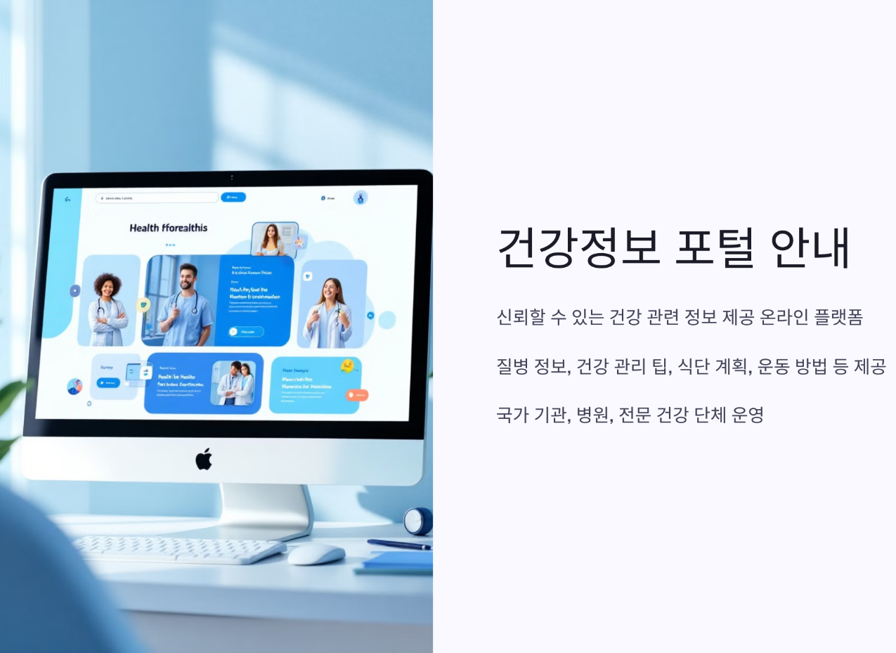 건강정보 포털 활용법 요약 이미지