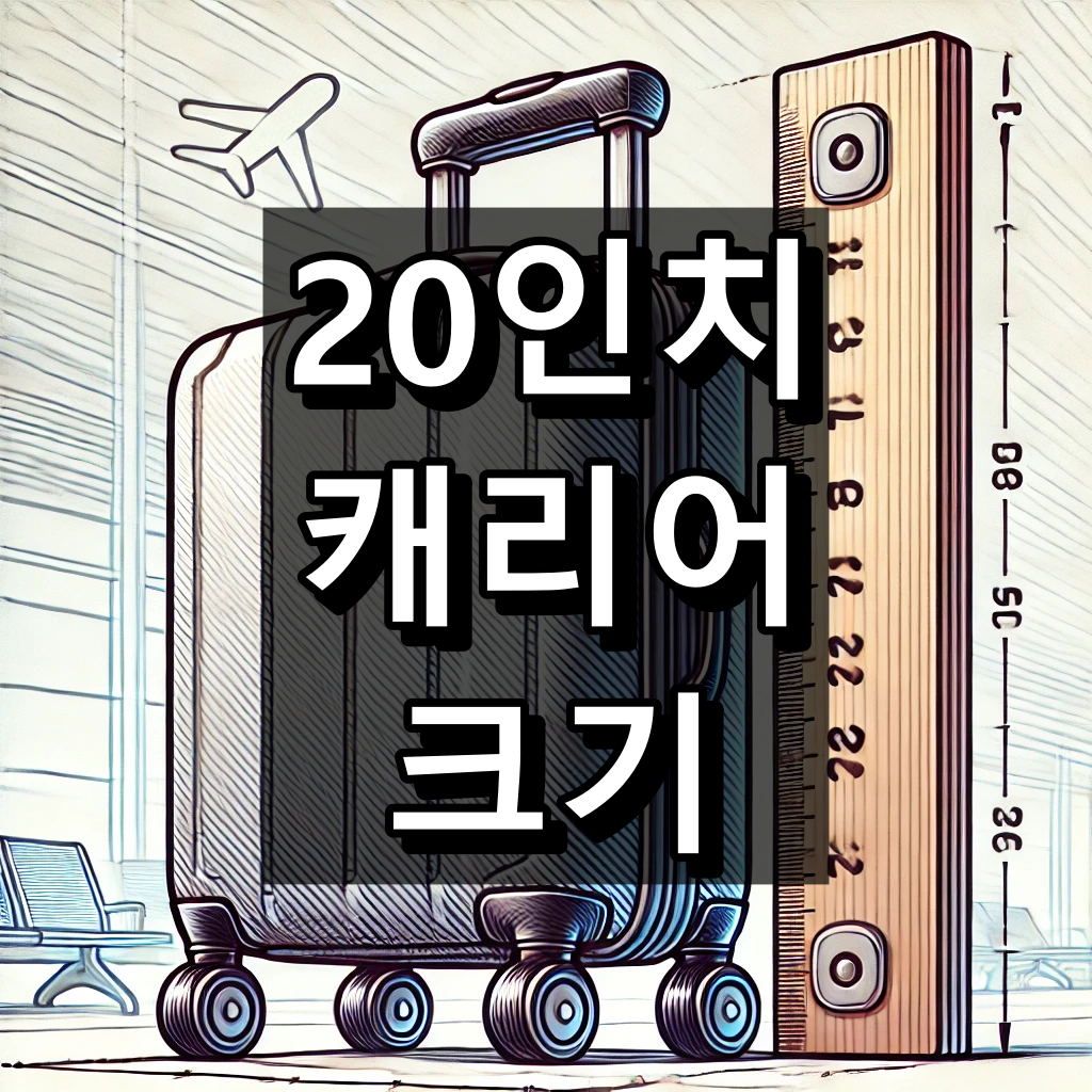 20인치 캐리어 크기 대표 이미지