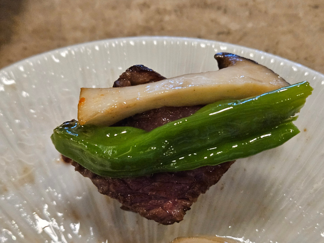 광교 도쿄등심 특제 소스와 야채구이