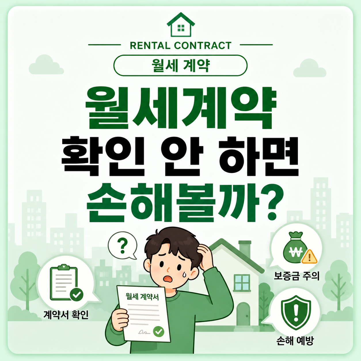 월세 계약 주의사항 보증금 보호 등기부 확인 전입신고 확정일자 안내