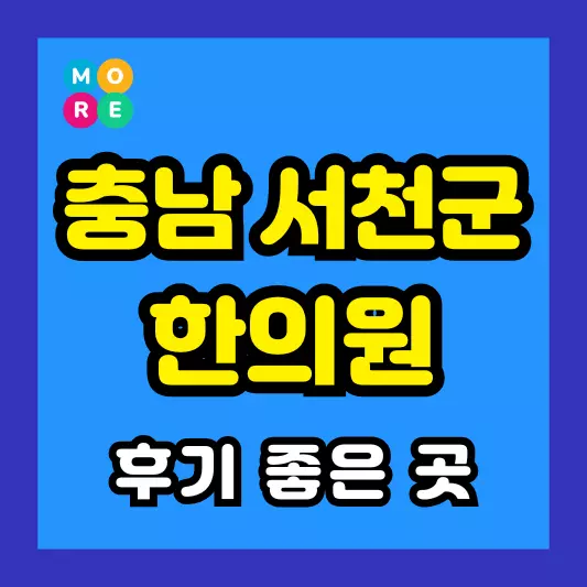 충남 서천군 한의원 잘하고 유명한 근처 한방병원 LIST 3곳 추천 도수치료, 추나요법