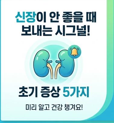 신장이 안좋으면 나타나는 증상