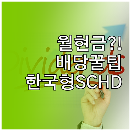 매달 현금 흐름 만드는 한국형 SCH..