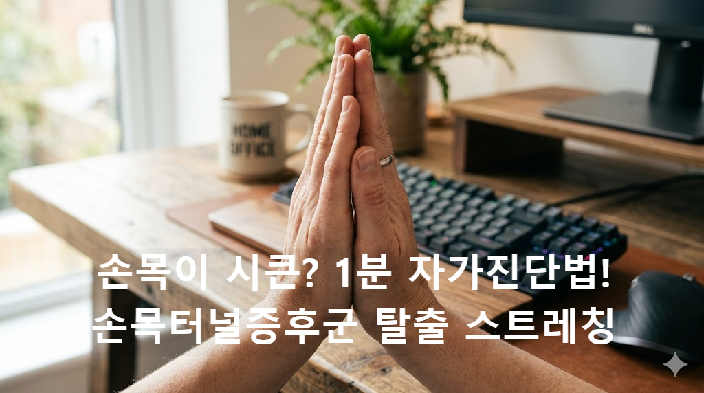 손목터널증후군 자가진단을 위한 팔렌 검사법 대표 이미지