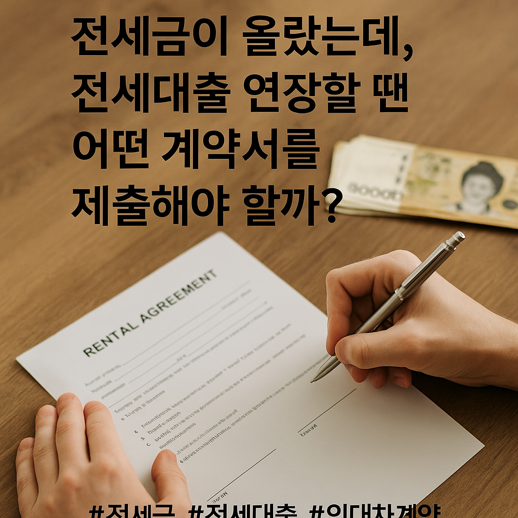 전세 연장 계약서