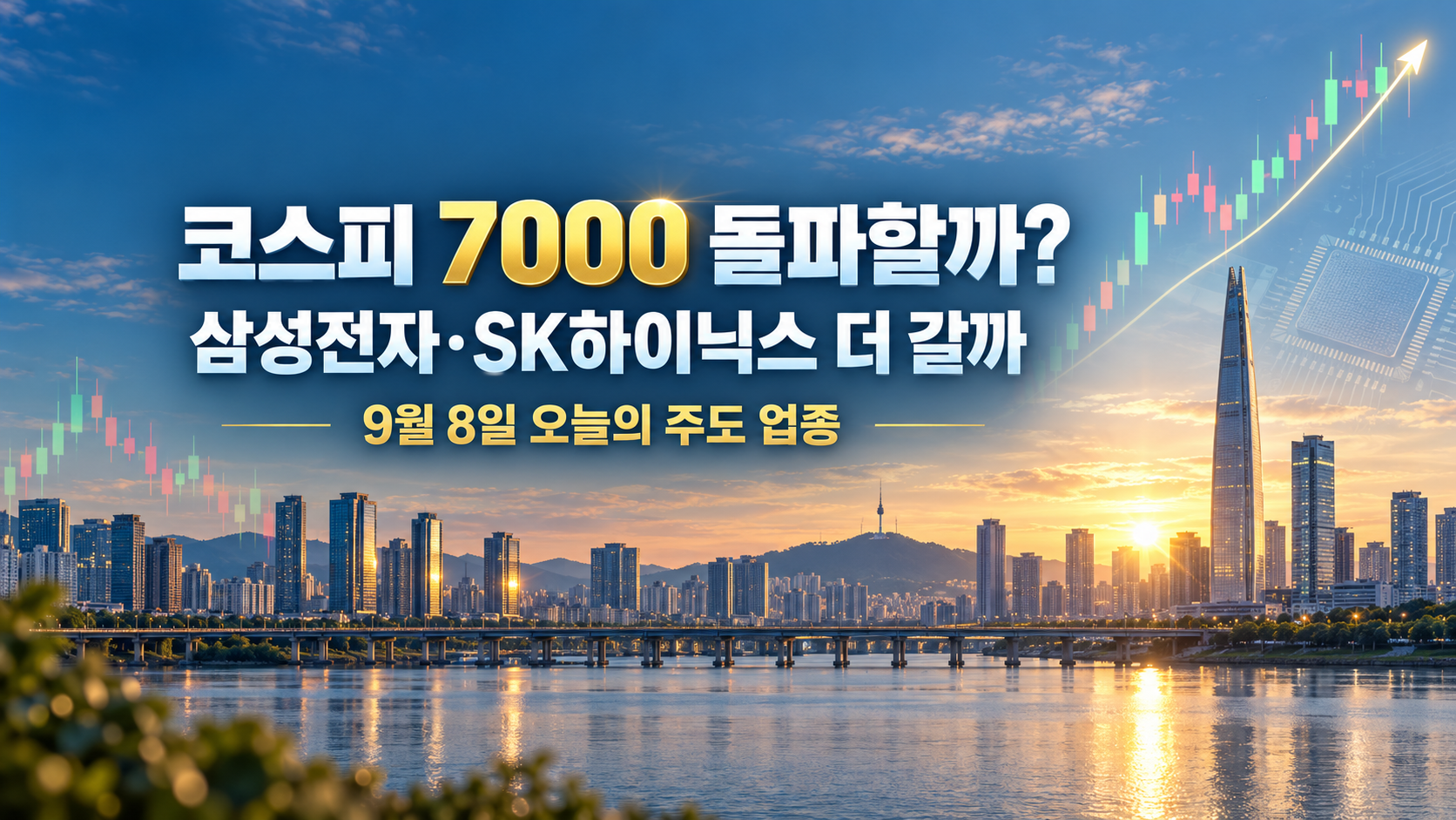 2026년 9월 8일 코스피 7000과 삼성전자 SK하이닉스 오늘 주도 업종 전망