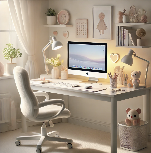 새학기 집중력 높이는 러블리한 화이트 공부방