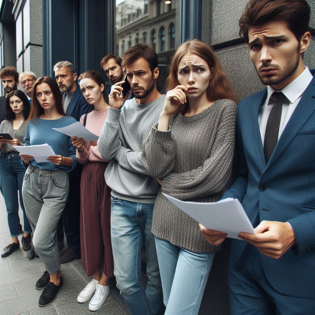 기다리는 사람들