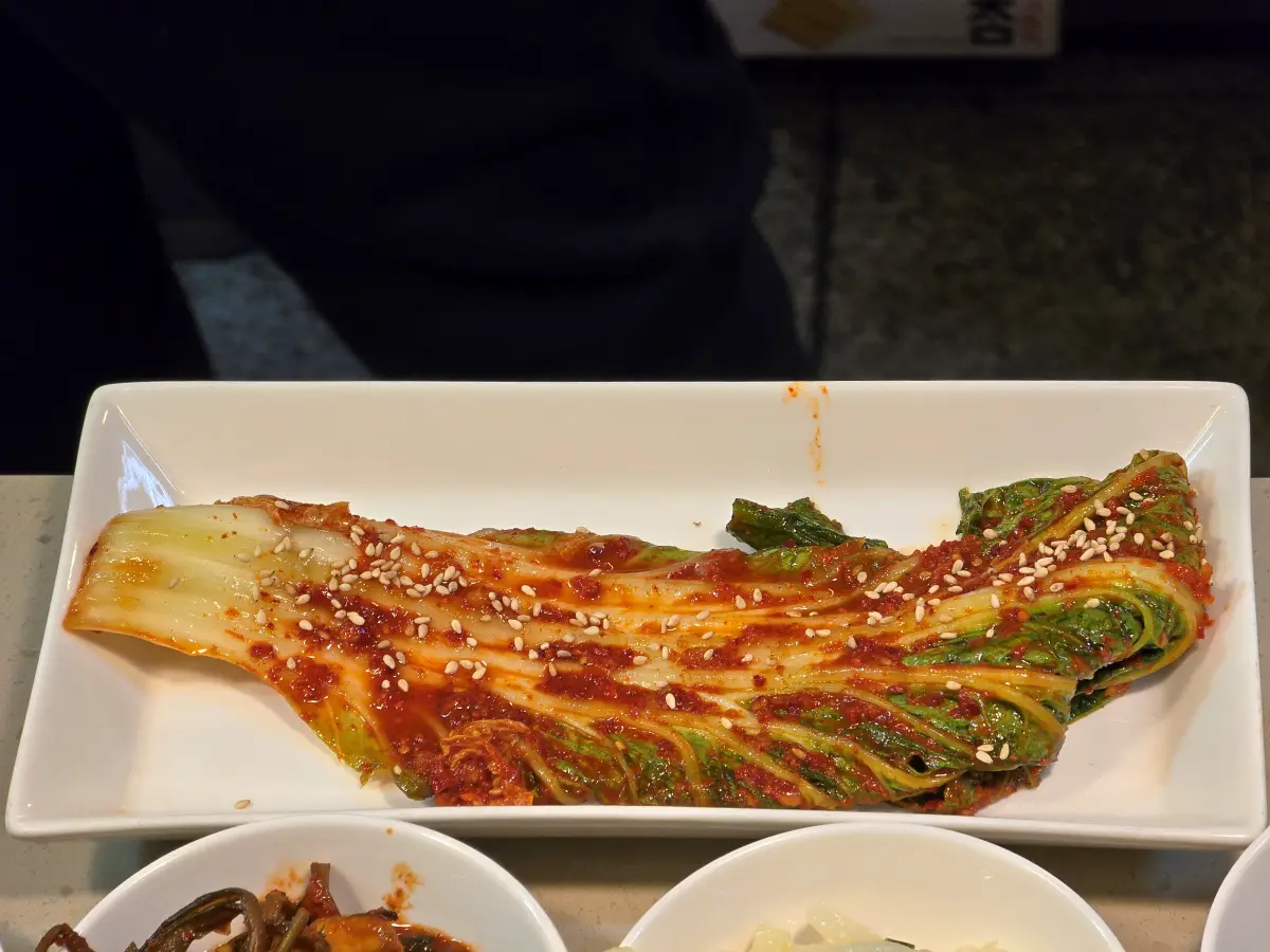 자르기 전의 겉절이