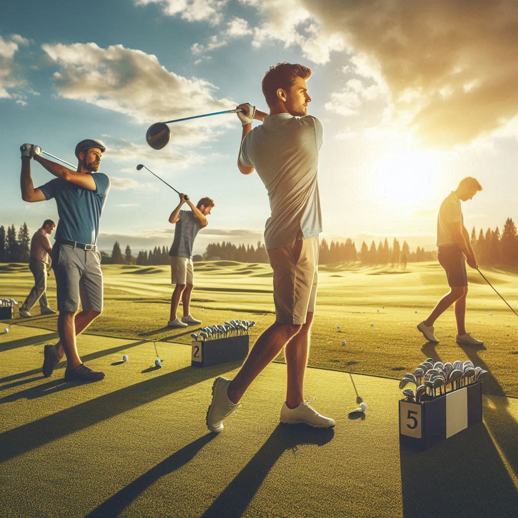 실외골프연습장 배경