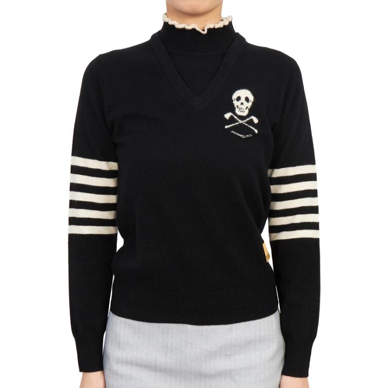 마크앤로나 골프웨어 여성 목폴라 니트 MLW 2C AB02