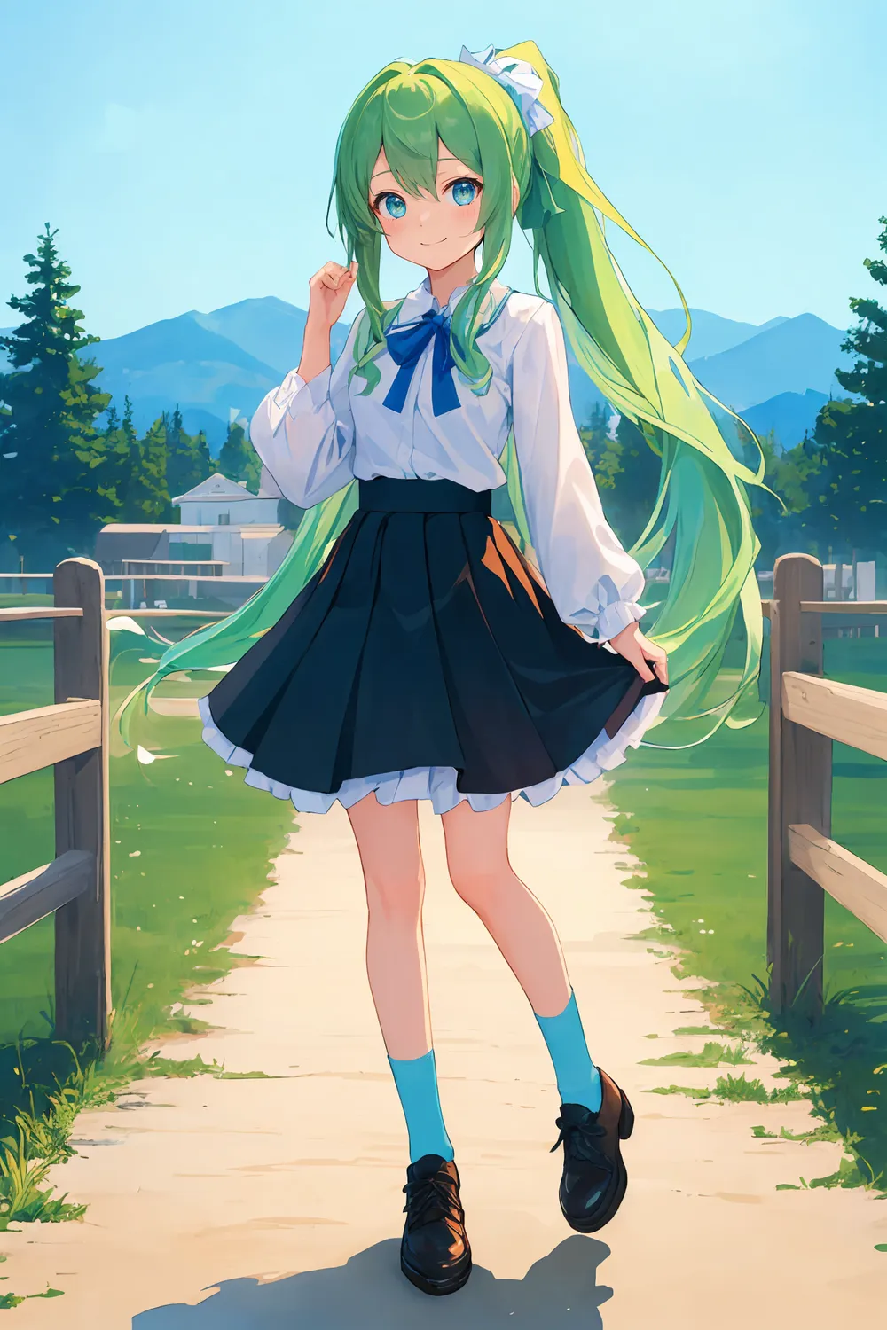 은발 금발 캐릭터 AI그림