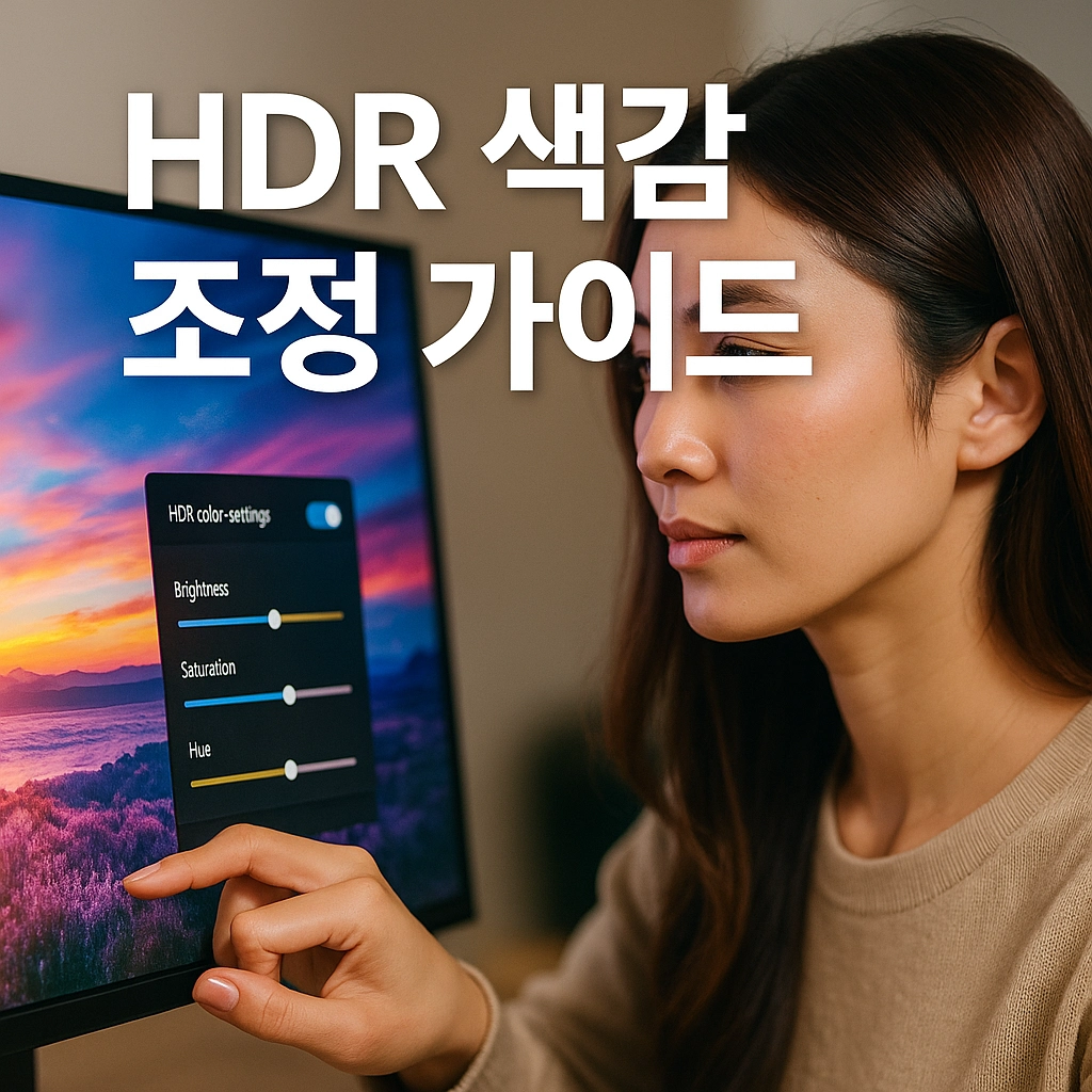 HDR 색감 조정 가이드