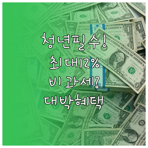 청년미래적금 정부 기여금 최대 12%..