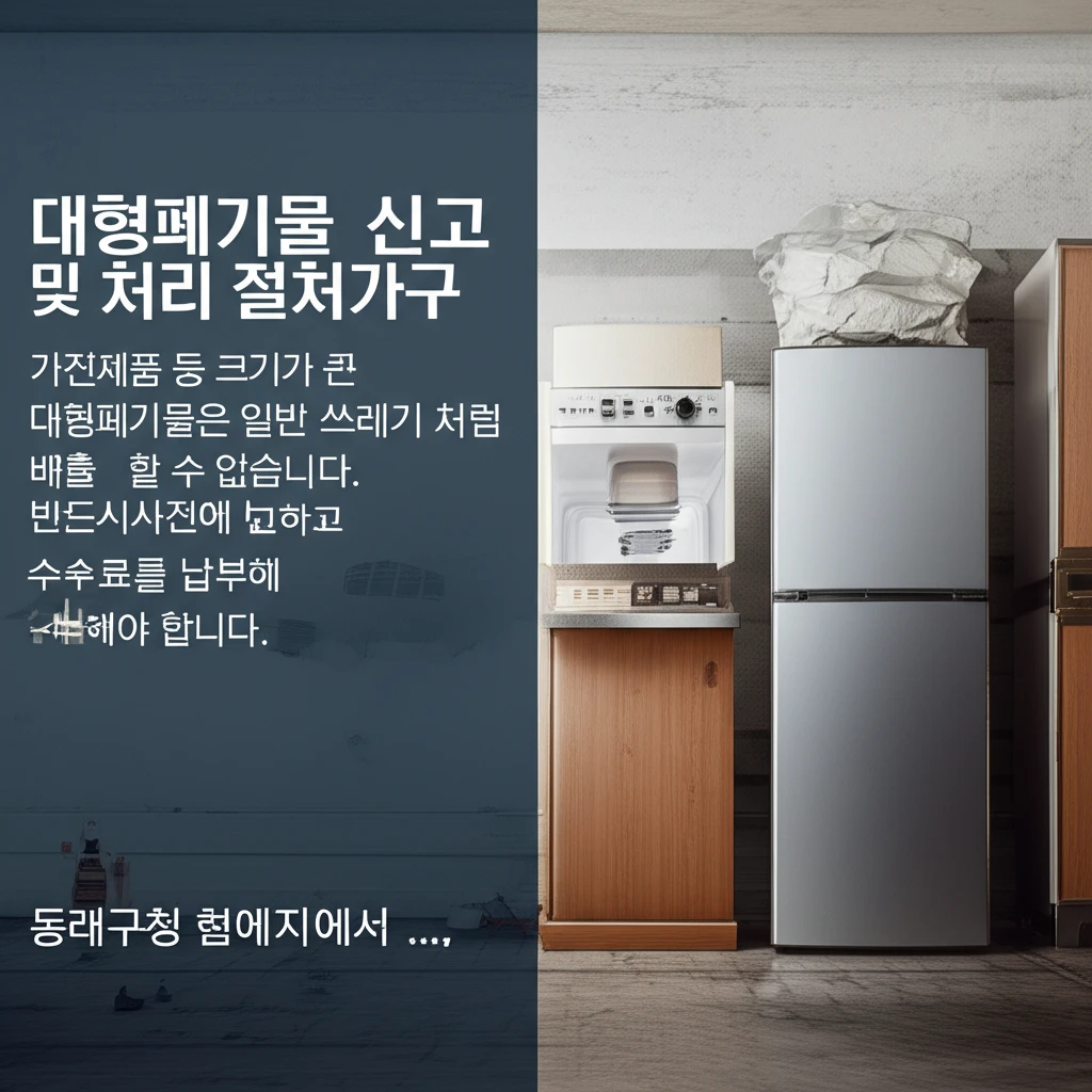 과태료 피하는 법? 수안동 대형폐기물..