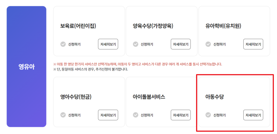 2023 아동수당 신청방법