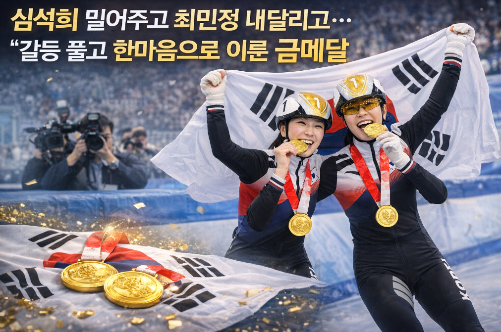 갈등 끝 한마음, 심석희·최민정 금메달의 비밀