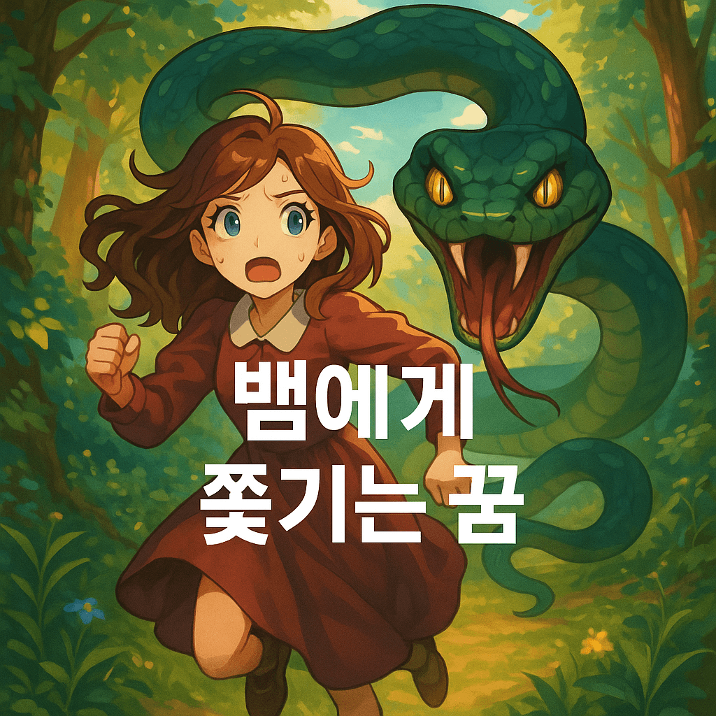 뱀에게 쫓기는 꿈 해몽