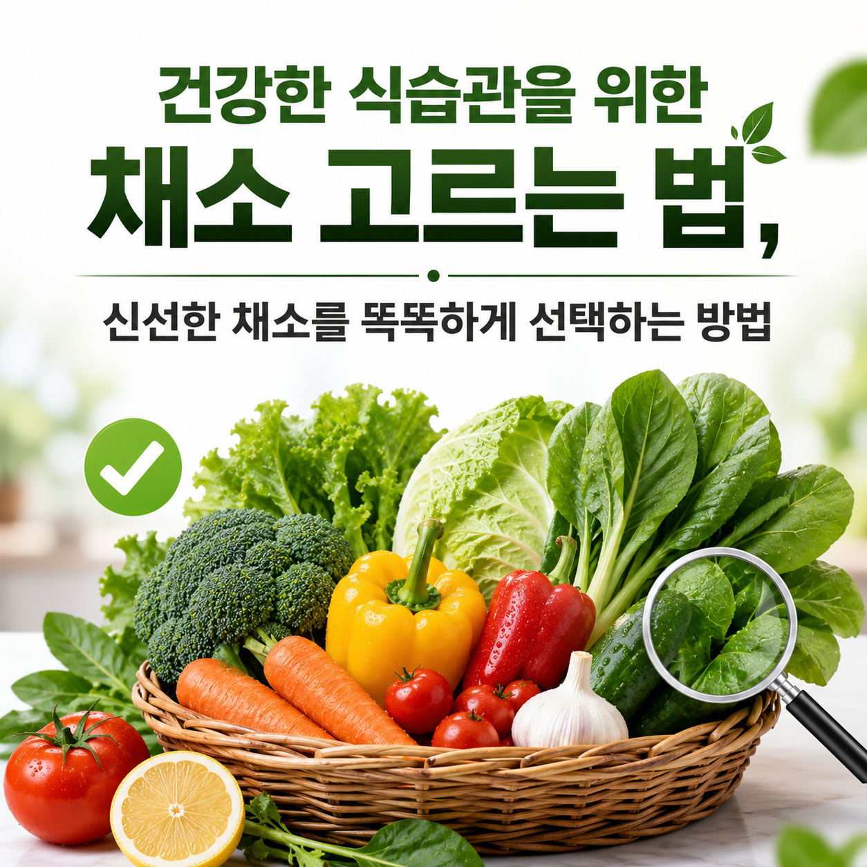 건강한 식습관을 위한 채소 고르는 법