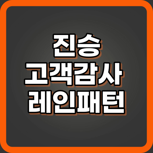 진승 고객감사 레인패턴