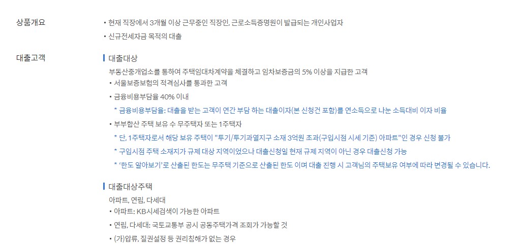 신한은행 쏠편한 전세대출 조건 금리 신청방법
