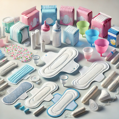 여러가지 생리용품 이미지