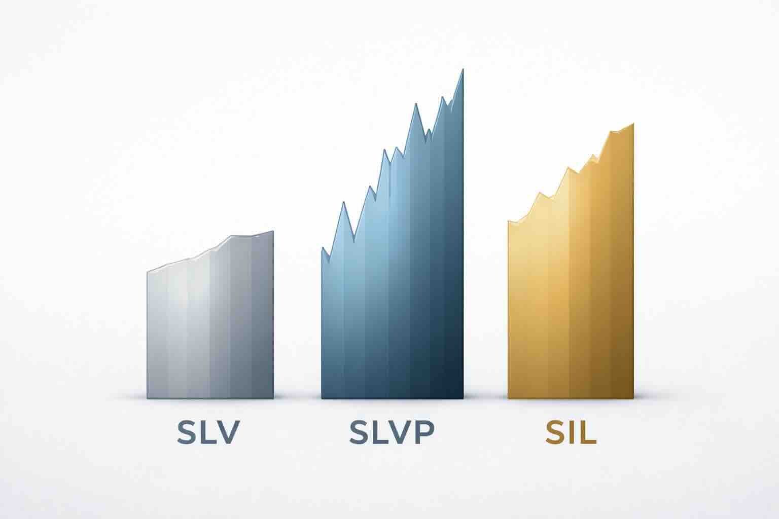 SLV SLVP SIL 은 ETF 수익률 변동성 비교