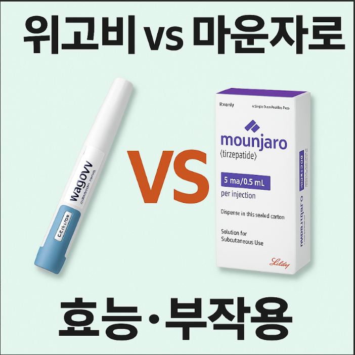 위고비 마운자로 효능, 부작용