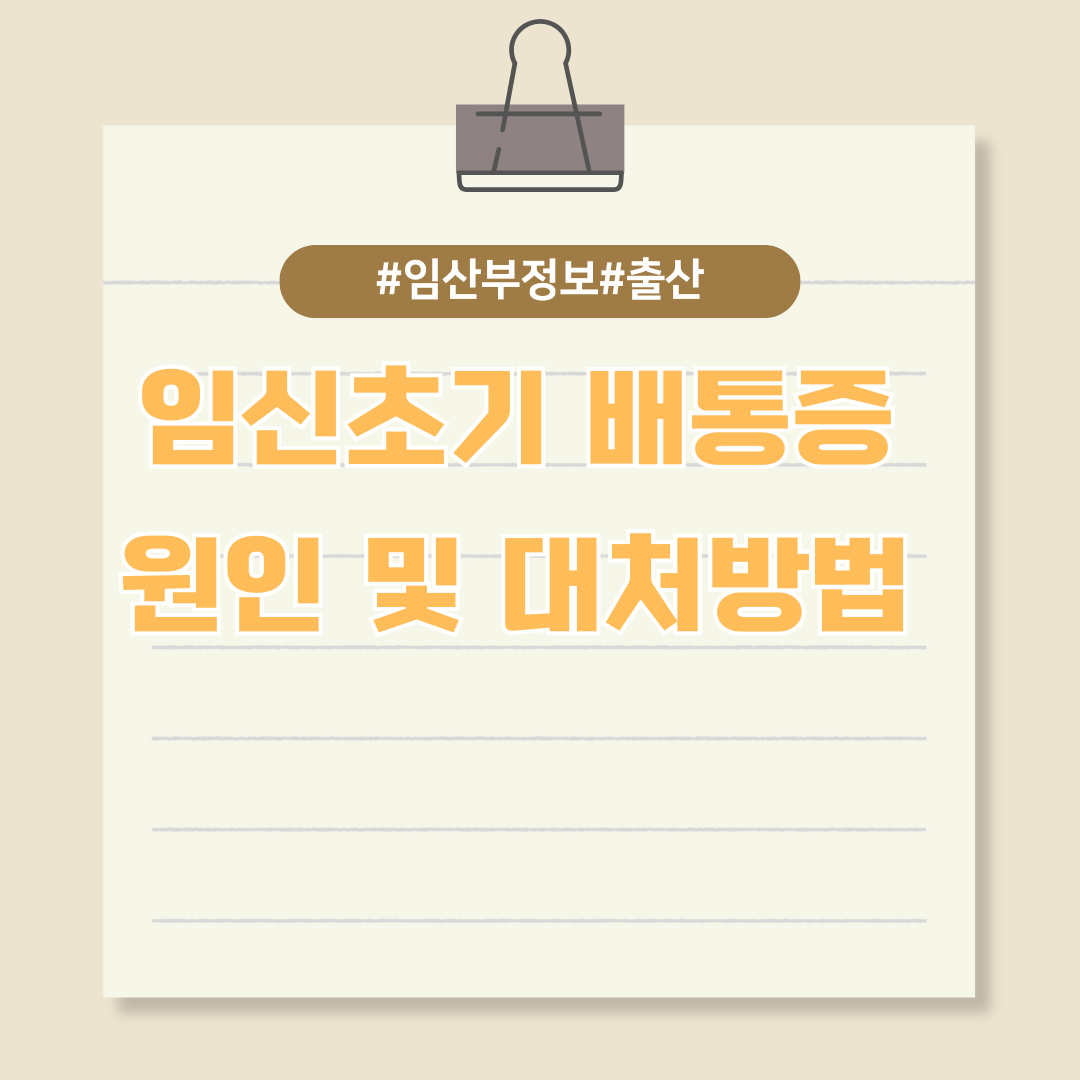 임산부에게 자주 나타나는 증상인 '배통증'에 대한 궁금증 해결