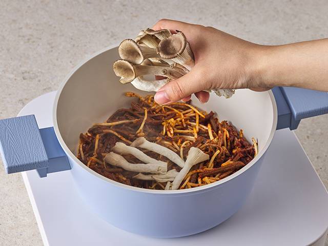 나물 육개장 레시피 숙주나물 고사리나물 느타리버섯