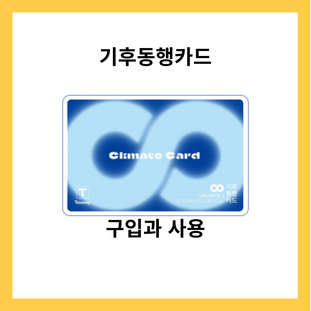 기후동행카드 - 무제한 대중교통 ,구입, 충전, 인기요인